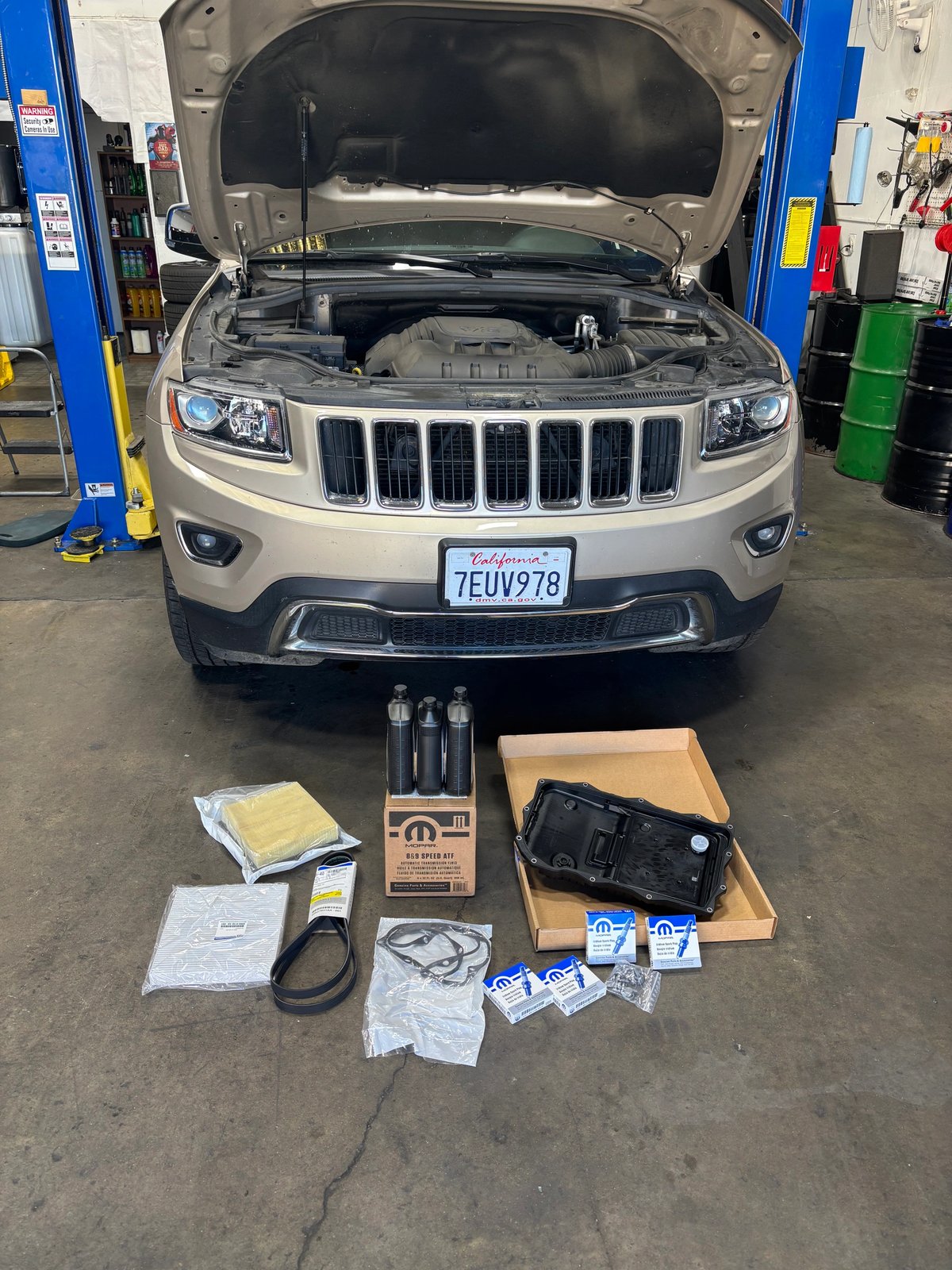 Transmission parts and manufacturer-spec fluids