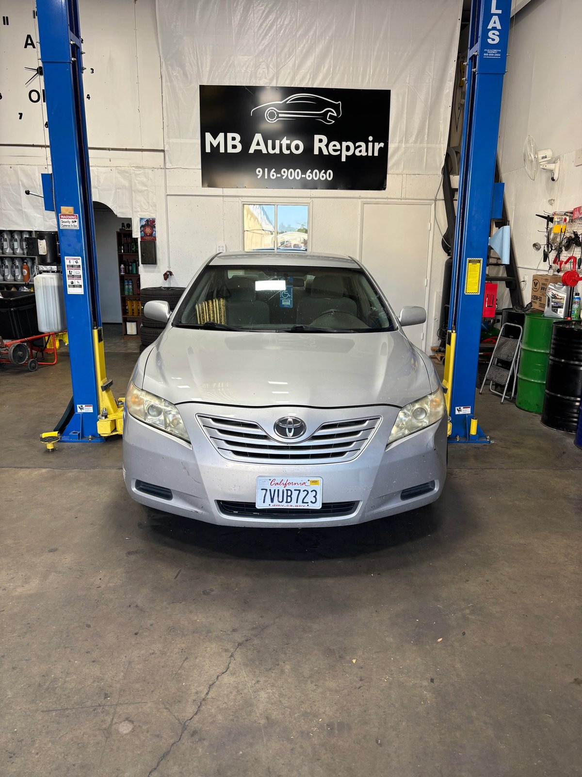 Toyota Camry inside our shop